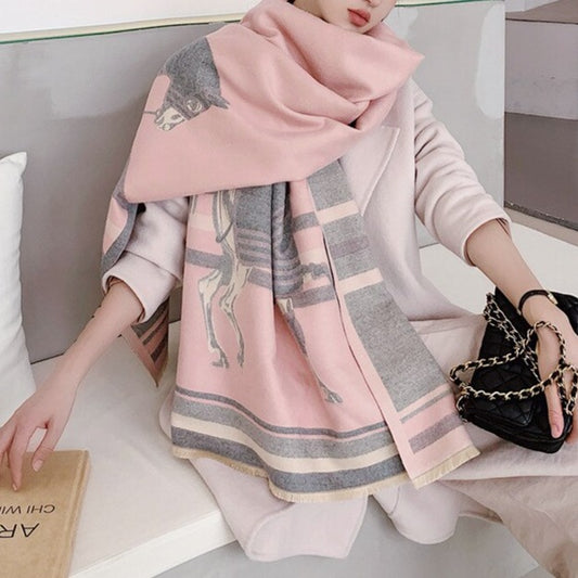 Thais Pashmina Scarf Pink